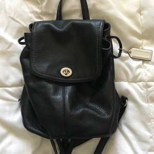 Black coach backpack